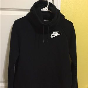 Black Nike cowl neck hoodie